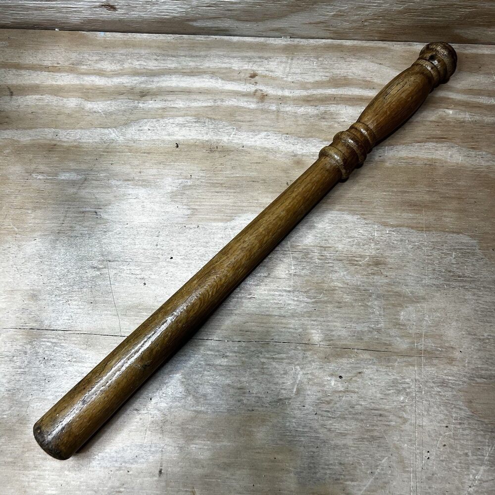 Vintage 17.5" Wooden Baton Display Home Decor Wall Hanger Antique Unmarked